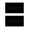 78890 Airbag Warning Cover, 2014-2019 Chevy Corvette, Pair Gloss Black Gloss Black 650HP - image 1