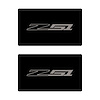 78896 Airbag Warning Cover, 2014-2019 Chevy Corvette, Pair Gloss Black Gloss Silver Z51 - image 1