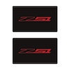 78905 Airbag Warning Cover, 2014-2019 Chevy Corvette, Pair Matte Black Gloss Red Z51 - image 1