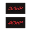 78907 Airbag Warning Cover, 2014-2019 Chevy Corvette, Pair Matte Black Gloss Red 460HP - image 1