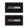 78909 Airbag Warning Cover, 2014-2019 Chevy Corvette, Pair Matte Black Gloss White Z51 - image 1