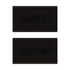 78920 Airbag Warning Cover, 2014-2019 Chevy Corvette, Pair Matte Black Matte Black 460HP - image 1