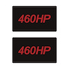 78922 Airbag Warning Cover, 2014-2019 Chevy Corvette, Pair Matte Black Matte Red 460HP - image 1