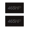 78926 Airbag Warning Cover, 2014-2019 Chevy Corvette, Pair Matte Black Black Carbon Fiber 465HP - image 1