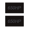 78927 Airbag Warning Cover, 2014-2019 Chevy Corvette, Pair Matte Black Carbon Flash 650HP - image 1
