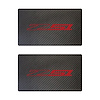 78935 Airbag Warning Cover, 2014-2019 Chevy Corvette, Pair Black Carbon Fiber Gloss Red Z51 - image 1