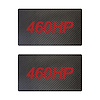 78950 Airbag Warning Cover, 2014-2019 Chevy Corvette, Pair Black Carbon Fiber Matte Red 460HP - image 1