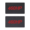 78953 Airbag Warning Cover, 2014-2019 Chevy Corvette, Pair Carbon Flash Gloss Red 460HP - image 1