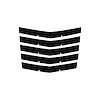 79075 Hood Vent Blade Overlay Decals, 2014-2019 Chevy Corvette, Gloss Black Stingray/G.S. - image 1