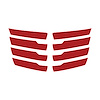 79078 Hood Vent Blade Overlay Decals, 2014-2019 Chevy Corvette, Gloss Red Z06 - image 1