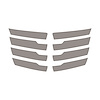 79082 Hood Vent Blade Overlay Decals, 2014-2019 Chevy Corvette, Gloss Silver Z06 - image 1