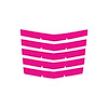 79090 Hood Vent Blade Overlay Decals, 2014-2019 Chevy Corvette, Gloss Pink Stingray/G.S. - image 1