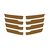 79092 Hood Vent Blade Overlay Decals, 2014-2019 Chevy Corvette, Gloss Metallic Gold Z06 - image 1