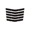 79093 Hood Vent Blade Overlay Decals, 2014-2019 Chevy Corvette, Matte Black Stingray/G.S. - image 1