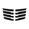 79094 Hood Vent Blade Overlay Decals, 2014-2019 Chevy Corvette, Matte Black Z06 - image 1