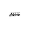 79257 Spoiler Z07 Small Decal, 2005-2019 Chevy Corvette, Gloss Black Z Matte Dark Gray 07 W/ Ult, Perf Script - image 1