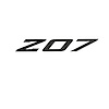 79260 Spoiler Z07 Large Decal, 2005-2019 Chevy Corvette, Gloss Black Z Matte Dark Gray 07 - image 1