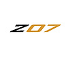 79269 Spoiler Z07 Large Decal, 2005-2019 Chevy Corvette, Gloss Black Z Matte Orange 07 - image 1