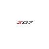 79270 Spoiler Z07 Small Decal, 2005-2019 Chevy Corvette, Gloss Red Z Gloss Black 07 - image 1