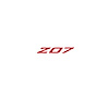 79271 Spoiler Z07 Small Decal, 2005-2019 Chevy Corvette, Gloss Red Z Gloss Red 07 - image 1