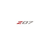 79279 Spoiler Z07 Small Decal, 2005-2019 Chevy Corvette, Gloss Red Z Gloss Silver 07 - image 1