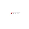 79282 Spoiler Z07 Small Decal, 2005-2019 Chevy Corvette, Gloss Red Z Gloss Gray 07 - image 1