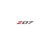 79287 Spoiler Z07 Small Decal, 2005-2019 Chevy Corvette, Gloss Red Z Gloss Carbon Flash 07 - image 1