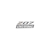 79290 Spoiler Z07 Small Decal, 2005-2019 Chevy Corvette, Gloss Silver Z Matte Gray 07 W/ Ult, Perf Script - image 1