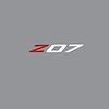 79309 Spoiler Z07 Med, 2005-2019 Chevy Corvette, Decal, Matte Red Z Matte White 07 - image 1