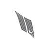79433 G.S. Hash Marks W/ Cutout Driver Silver Carbon Fiber C7, 2014-2019 Chevy Corvette, Crossed Flags - image 1