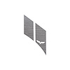 79447 G.S. Hash Marks W/ Cutout Driver Brushed Aluminum C6, 2005-2013 Chevy Corvette, Crossed Flags - image 1