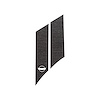 79505 G.S. Hash Marks W/ Cutout Psngr Gunmetal Brushed Steel C4, 1984-1996 Chevy Corvette, Crossed Flags - image 1