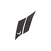 79509 G.S. Hash Marks W/ Cutout Psngr Gunmetal Brushed Steel C7, 2014-2019 Chevy Corvette, Crossed Flags - image 1