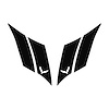 79544 G.S. Hash Marks W/ Cutout Both Gloss Black C7, 2014-2019 Chevy Corvette, Crossed Flags - image 1