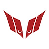 79550 G.S. Hash Marks W/ Cutout Both Gloss Red C7, 2014-2019 Chevy Corvette, Crossed Flags - image 1