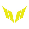 79573 G.S. Hash Marks W/ Cutout Both Gloss Yellow C7, 2014-2019 Chevy Corvette, Crossed Flags - image 1