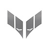 79604 G.S. Hash Marks W/ Cutout Both Silver Carbon Fiber C6, 2005-2013 Chevy Corvette, Crossed Flags - image 1