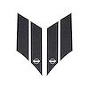 79624 G.S. Hash Marks W/ Cutout Both Gloss Carbon Flash C4, 1984-1996 Chevy Corvette, Crossed Flags - image 1