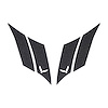 79625 G.S. Hash Marks W/ Cutout Both Gloss Carbon Flash C7, 2014-2019 Chevy Corvette, Crossed Flags - image 1