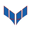 79738 2-Tone GS Style Fender Stripes, 2005-2013 Chevy Corvette, Gloss Red/Matte Blue, Crossed Flags Cutout - image 1