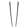 79829 2-Tone Hood Stripe Decal Top, 2005-2013 Chevy Corvette, Gloss Black Bottom Black Carbon Flash - image 1