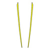 79834 2-Tone Hood Stripe Decal Top, 2005-2013 Chevy Corvette, Gloss Yellow Bottom Gloss Black - image 1