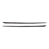 79838 2-Tone Hood Stripe Decal LS3 Top, 2005-2013 Chevy Corvette, Matte Black Bottom Gloss Silver - image 1