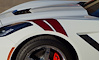 79861 Fender Hash Marks -2017 GS Style, 2015-2019 Chevy Corvette, Gloss Red, Left/Driver & Right/Passenger - image 1