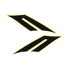 79871 Fender Hash Marks -2017 GS Style, 2015-2019 Chevy Corvette, Gloss Yellow/Matte Black, Left/Driver & Right/Passenger - image 1