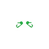 79929 Vinyl Door Button Decal Set, 2014-2019 Chevy Corvette, Pair, Gloss Lime Green - image 1