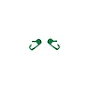 79930 Vinyl Door Button Decal Set, 2014-2019 Chevy Corvette, Pair, Gloss Green - image 1