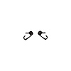 79932 Vinyl Door Button Decal Set, 2014-2019 Chevy Corvette, Pair, Matte Black - image 1