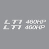 79957 Fuel Rail Horsepower Decals, 2014-2019 Chevy Corvette, White Carbon Fiber LT1 White Carbon Fiber 460HP - image 1