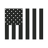 79962 Rear Window US Flag Decal, 2014-2019 Chevy Corvette, Matte Dark Gray - image 1